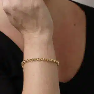 Pulseira em Ouro 18K Malha Elo Portugues 18 cm PS20266 1