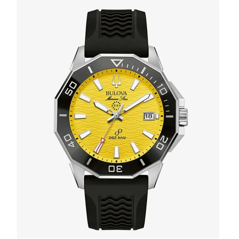 Relógio automático ou quartzo: qual vale mais a pena para você? 13 Relogio BULOVA Masculino Marine Star Precisionist 96B431 Ceramica e Safira