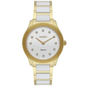 Relogio Feminino Ceramic Orient Dourado FTSK0009 B1KB