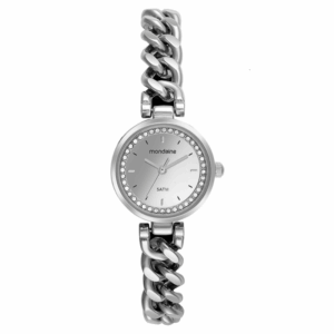 Relogio Feminino Mondaine Quartz Grumet 32613L0MVNE2 Prata