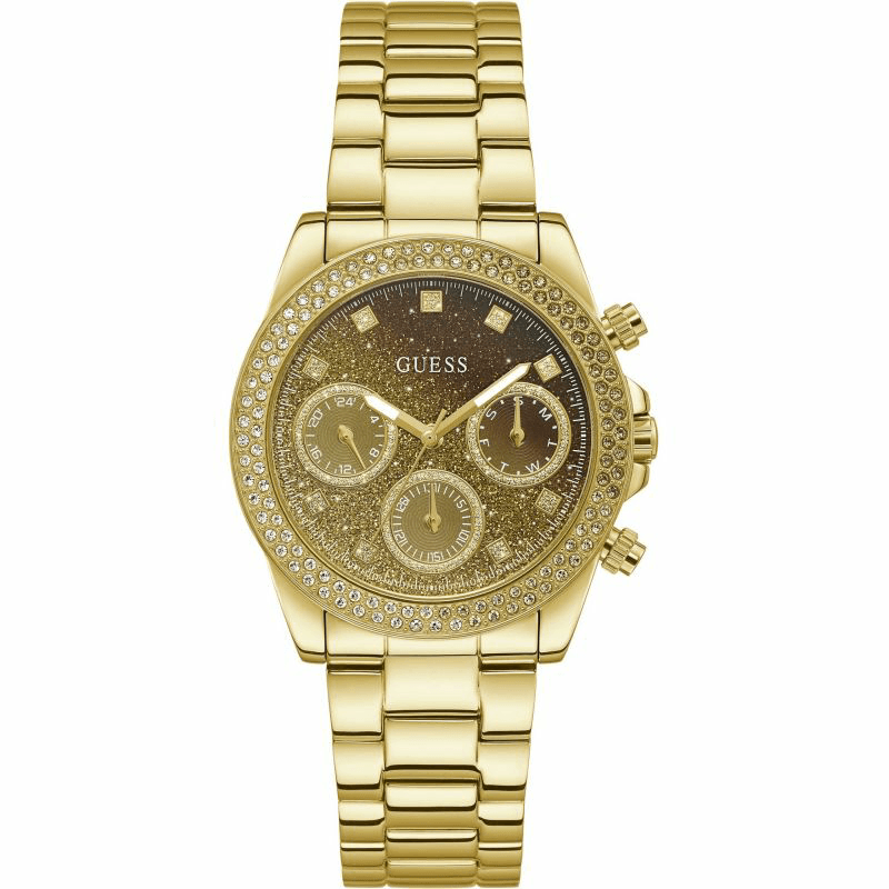 Relógio Feminino Dourado com Joias: Elegância e Sofisticação em Cada Detalhe 15 Relogio Feminino Quartz Guess Dourado GW0483L2