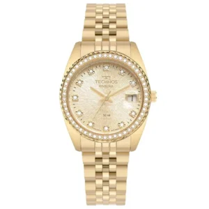 Relogio Feminino Riviera Technos Dourado 2117LFK 1D