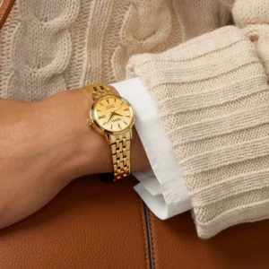 Relogio Feminino Seiko Presage Cocktail Time 4 Diamantes SRE018J1 Dourado 1