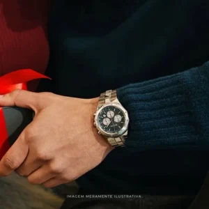 Relogio Masculino Bulova Automatico 96B459 Cinza 1