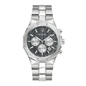 Relogio Masculino Bulova Automatico 96B459 Cinza