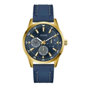 Relogio Masculino Guess Cronografo GW0964G2 Azul e Dourado