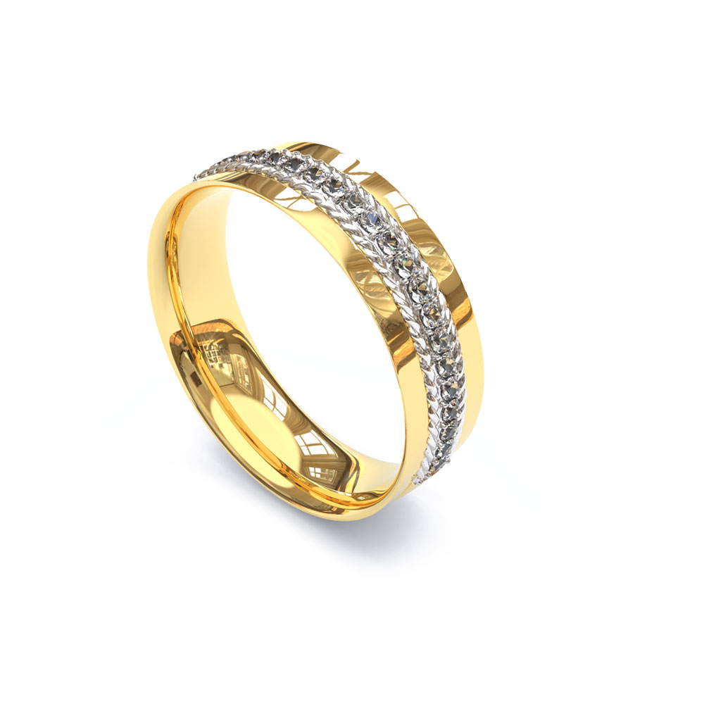 Alianças Saturno: o anel giratório inspirado em Saturno que também funciona como anel antiestresse 2 alianca de ouro casa das aliancas 1 2