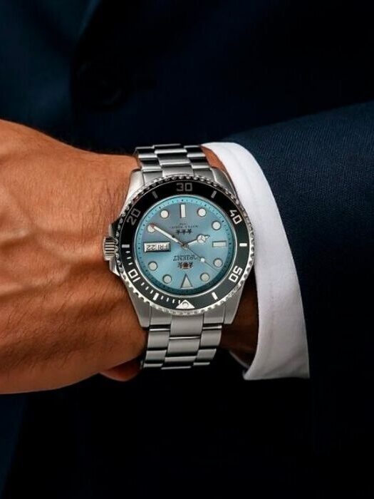 Relógio automático ou quartzo: qual vale mais a pena para você? 8 relogio orient submariner azul claro 11 edited 1