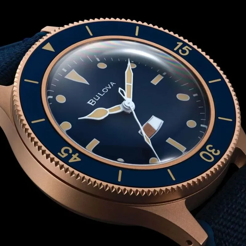 Dia dos Namorados 2026 Relogio Bulova Mil Ships Bronze Automatico 150Th Anniiversary Special Edition 98A325 1