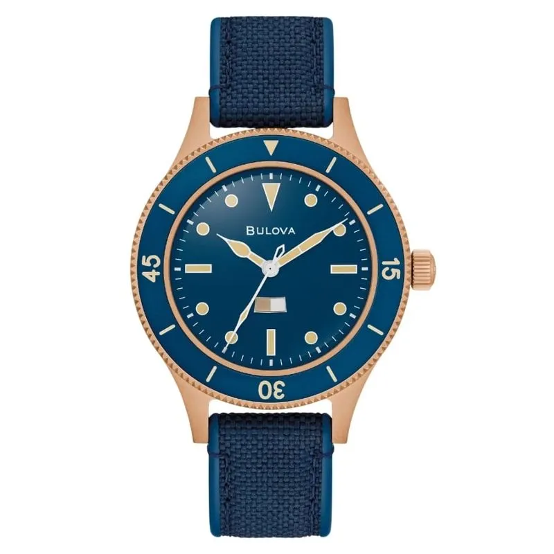 Dia dos Namorados 2026 Relogio Bulova Mil Ships Bronze Automatico 150Th Anniiversary Special Edition 98A325
