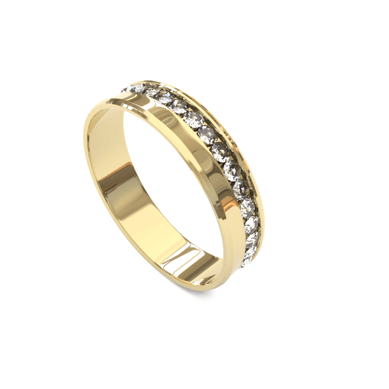 Qual é o melhor tipo de ouro? Guia completo por pureza e cor 4 Alianca de Ouro 6K com Zirconias AS2427