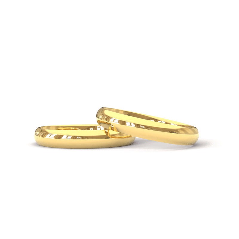 Qual é a Diferença de Ouro Amarelo, Branco e Rosé? 2 Alianca de Ouro Acabamento Liso AS0789 1
