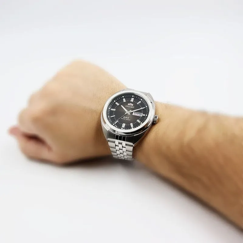 Relógio Orient 3 Estrelas Relogio Masculino Orient Automatico 3 Estrelas Preto NH3SS013 P1SX Exclusivo 5 1