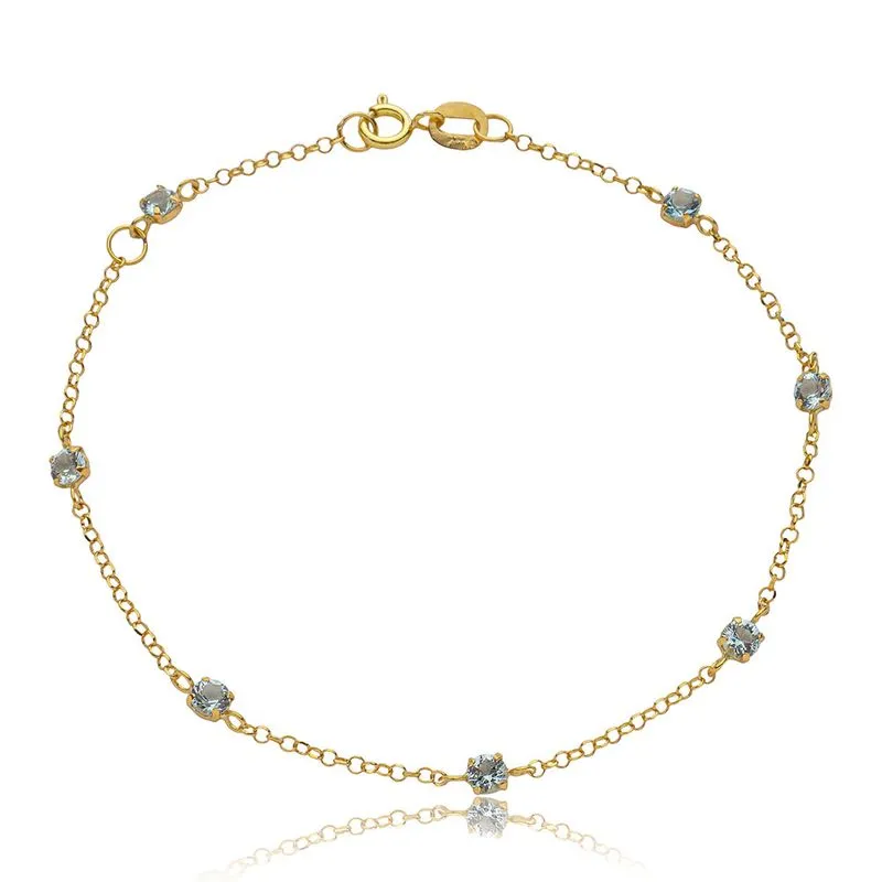 Look Verde e Amarelo: guia completo de looks e joias para torcer com estilo 25 look copa do mundo casa das aliancas Pulseira de Ouro 18K Malha Elo Portugues com Pontos de Topazio Sky 18cm PS22635