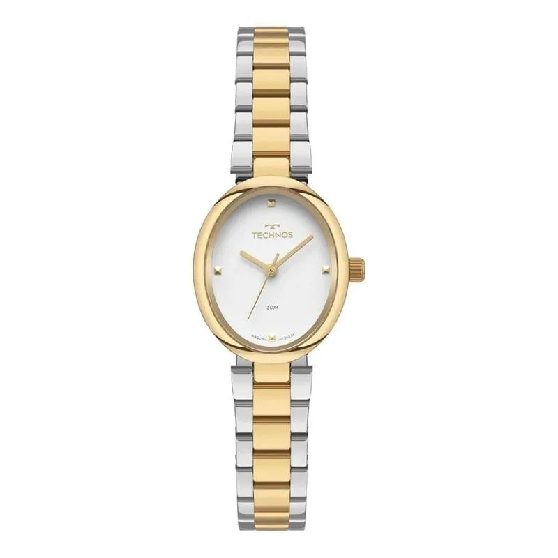 Look Verde e Amarelo: guia completo de looks e joias para torcer com estilo 16 look copa do mundo casa das aliancas Relogio Feminino Technos Quartz Oval 2035NEE 1K Prata e Dourado