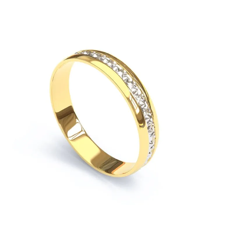 Modelos de Alianças: Qual Escolher Para Seu Casamento ou Noivado em 2026 4 modelos de aliancas Alianca de Ouro 18K Bodas de Prata Diamantada AS0043